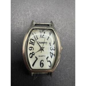 Gramercy Silver Tone Rectangular Quartz Watch CT0108-26 No Band Not Working